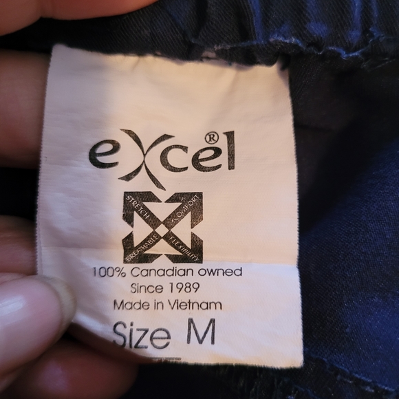 Excel blue scrub pants for women. Size medium. - Picture 3 of 5